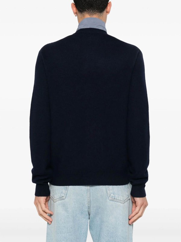 The Best Shops A.P.C.: Strickpullover mit Rundhalsausschnitt - Rundhalspullover - Blau