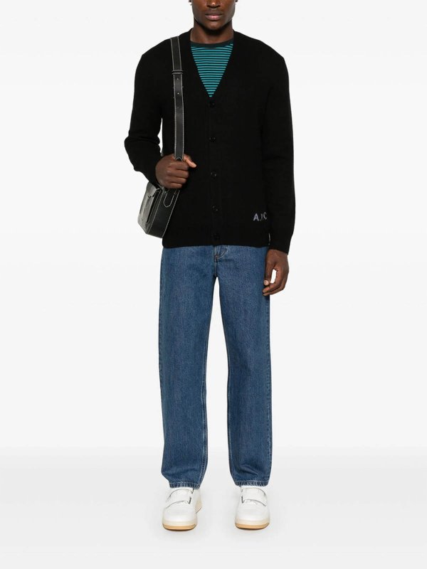 クルーネック - 黒 shop online: A.P.C.