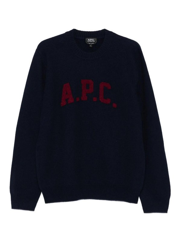 A.P.C.: クルーネック - クルーネック - ブルー