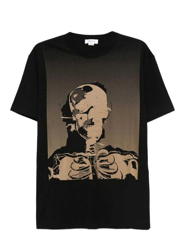 ALEXANDER MCQUEEN: T-shirts - T-Shirt - Schwarz