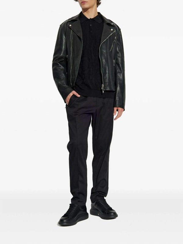 ALEXANDER MCQUEEN: leather jacket online - Outerwear