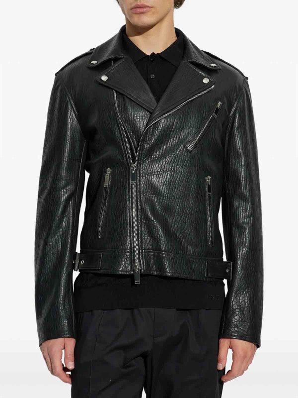 The Best Shops ALEXANDER MCQUEEN: leather jacket - Outerwear