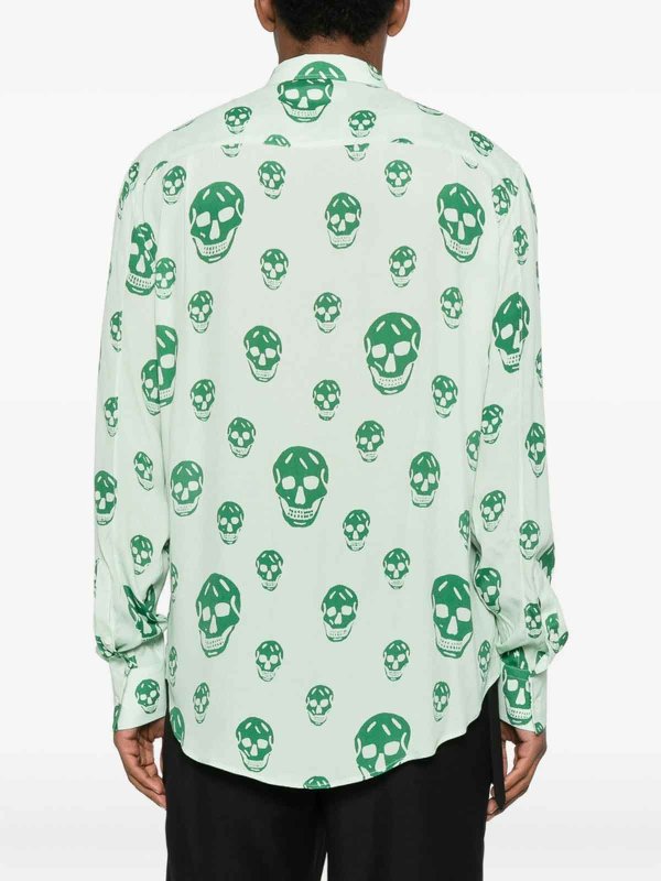 Chemise - Vert shop online: ALEXANDER MCQUEEN