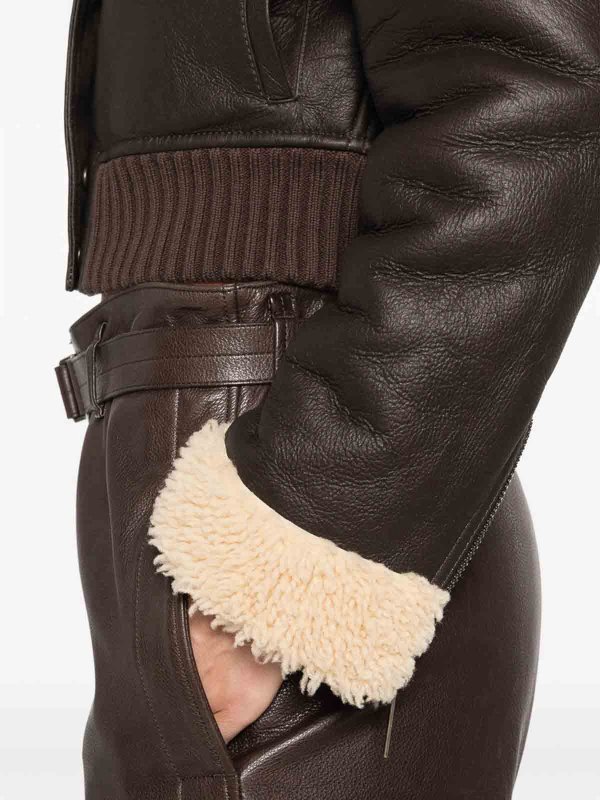 ALEXANDER MCQUEEN: giacche in pelle online - Capispalla