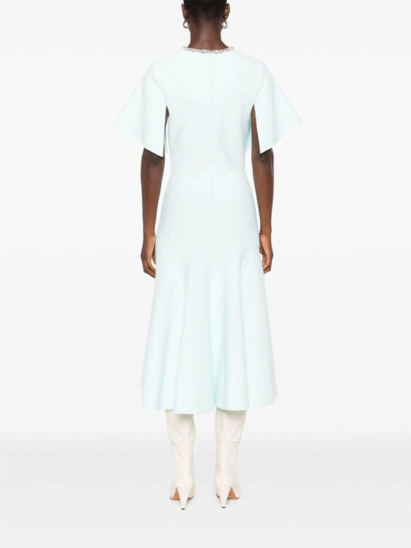 ALEXANDER MCQUEEN: マキシドレス online - フレアジーンズ - ブルー