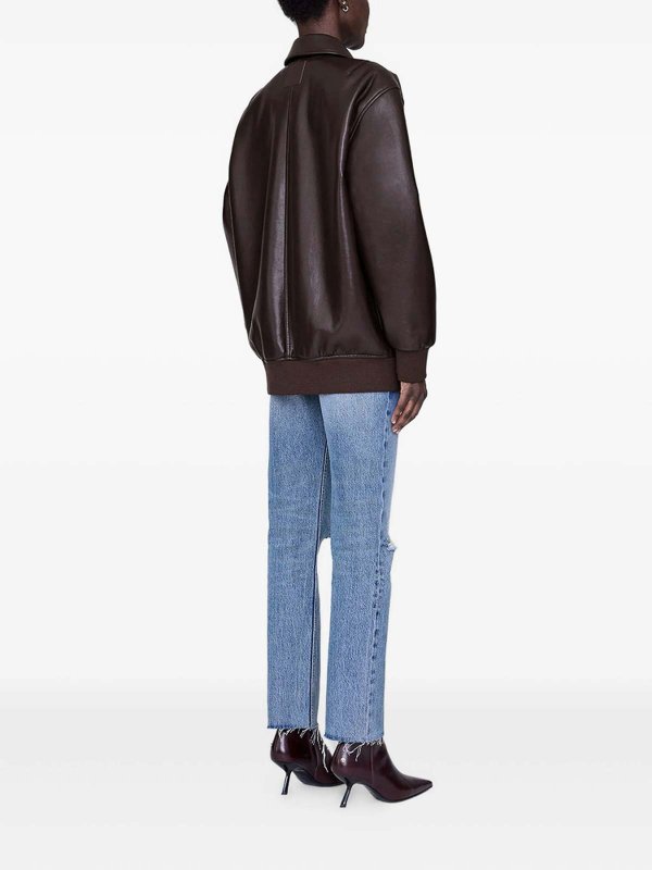 レザーコート - ブラウン shop online: ANINE BING