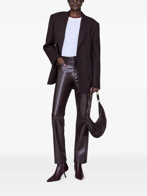 ANINE BING: leather trousers online - Pants