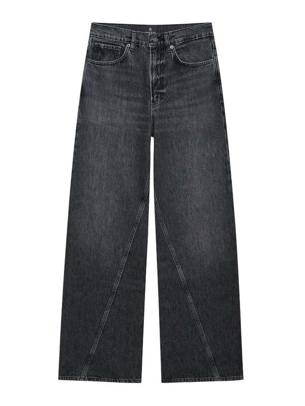 ANINE BING: ベルボトムジーンズ - フレアジーンズ - 黒