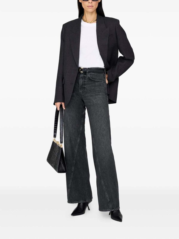 フレアジーンズ - 黒 shop online: ANINE BING