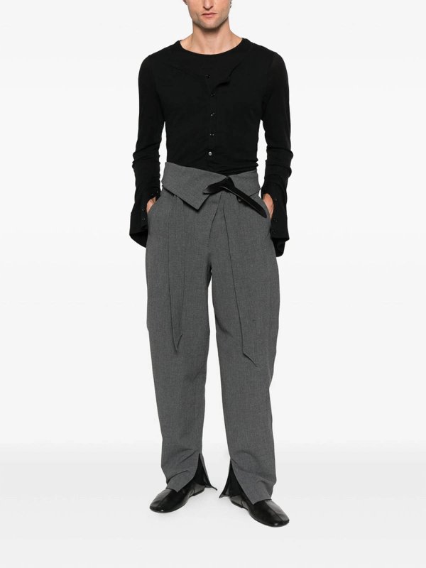 クルーネック - 黒 shop online: ANN DEMEULEMEESTER