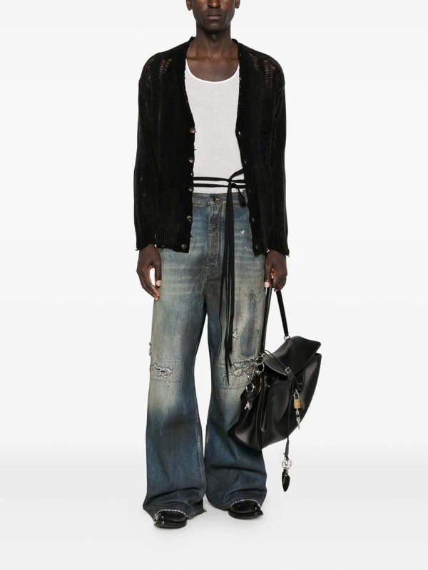 フレアジーンズ - ブルー shop online: ANN DEMEULEMEESTER