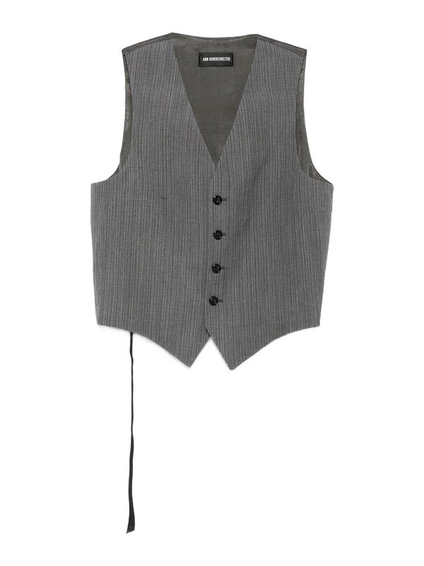 ANN DEMEULEMEESTER: Chalecos  - Chaleco - Gris
