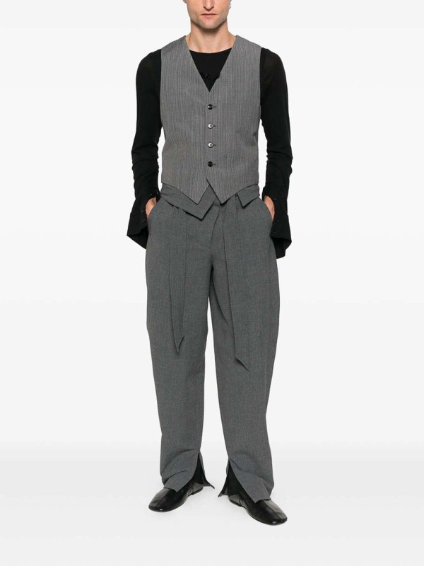 ANN DEMEULEMEESTER: Chalecos  online - Chaleco - Gris