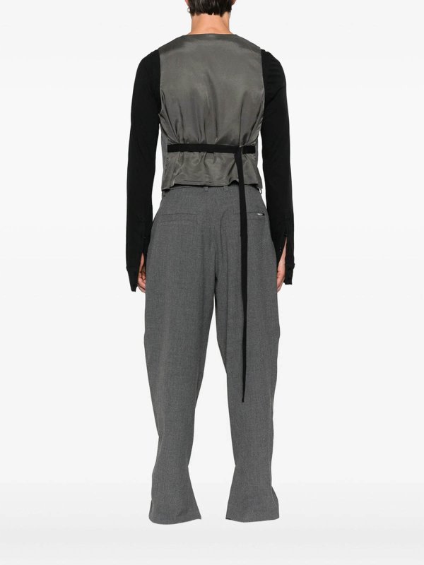 The Best Shops ANN DEMEULEMEESTER: Chalecos  - Chaleco - Gris