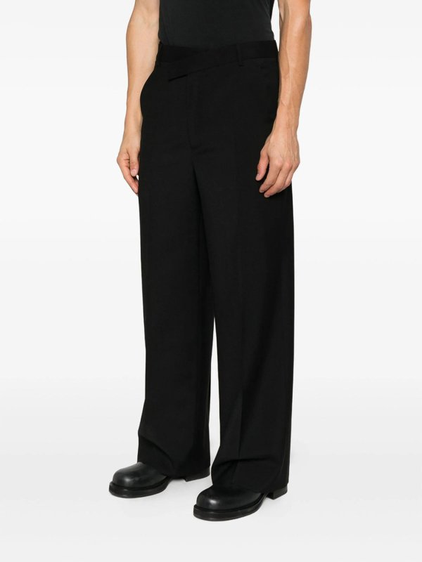 カジュアルパンツ - 黒 shop online: ANN DEMEULEMEESTER