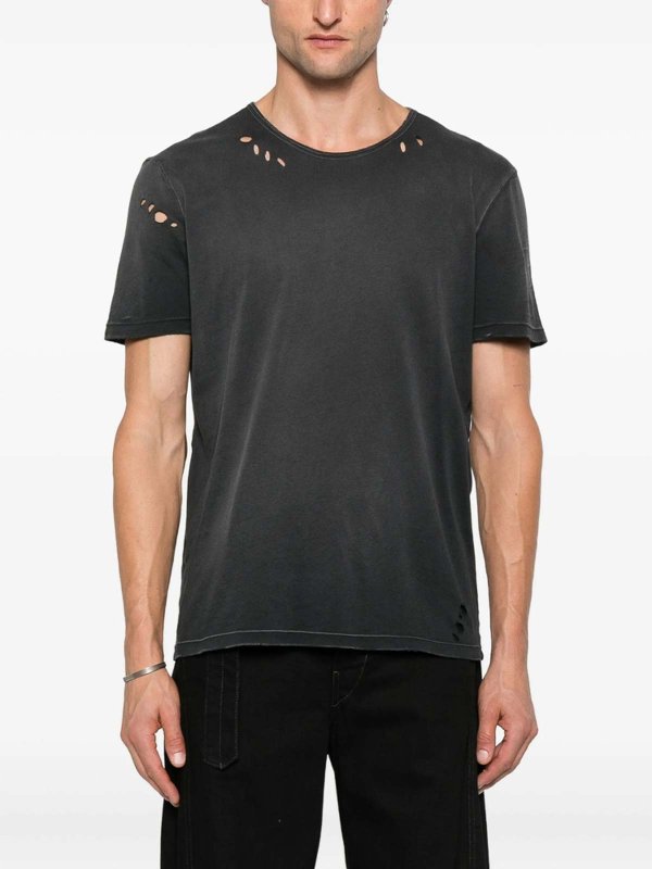 T-Shirt - Noir shop online: ANN DEMEULEMEESTER