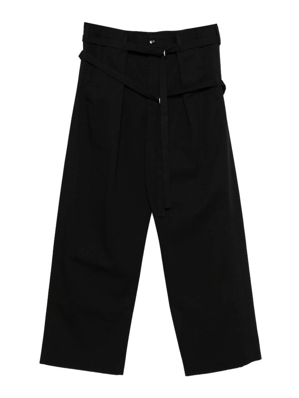 ANN DEMEULEMEESTER: Pantalons casual - Pantalons Décontractés - Noir
