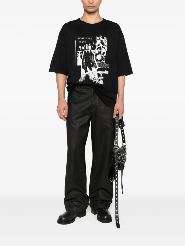 ANN DEMEULEMEESTER: Camisetas online - Camiseta - Negro