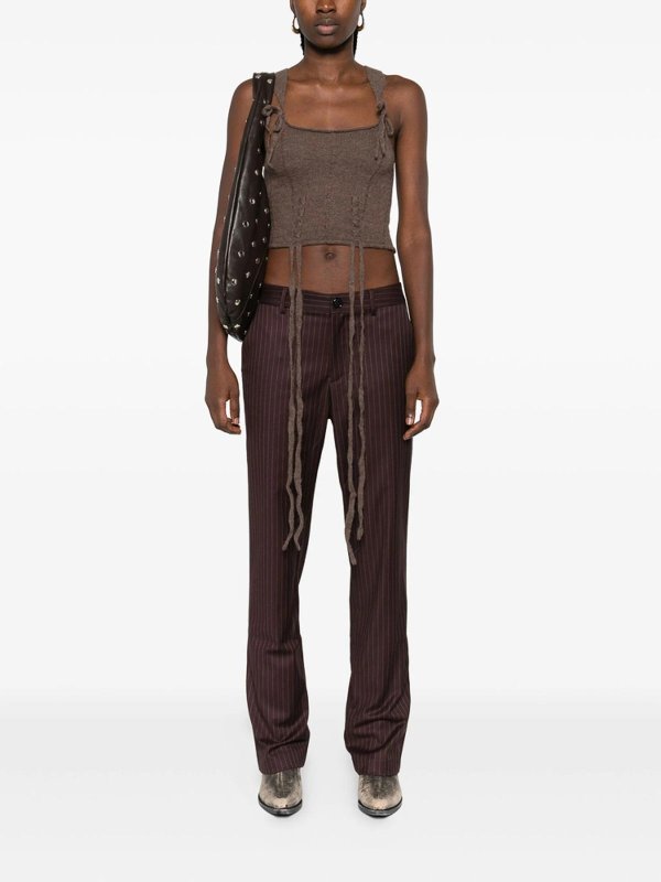 ANN DEMEULEMEESTER: Tops y camisetas sin mangas online - Top - Marrón