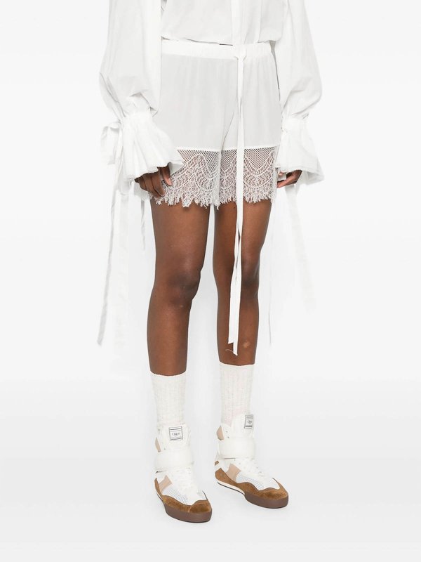 The Best Shops ANN DEMEULEMEESTER: トラウザーショーツ - ショートパンツ - 白