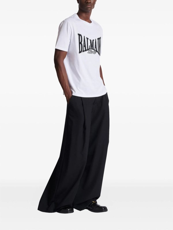 Balmain: T-shirts online - T-Shirt - Weiß