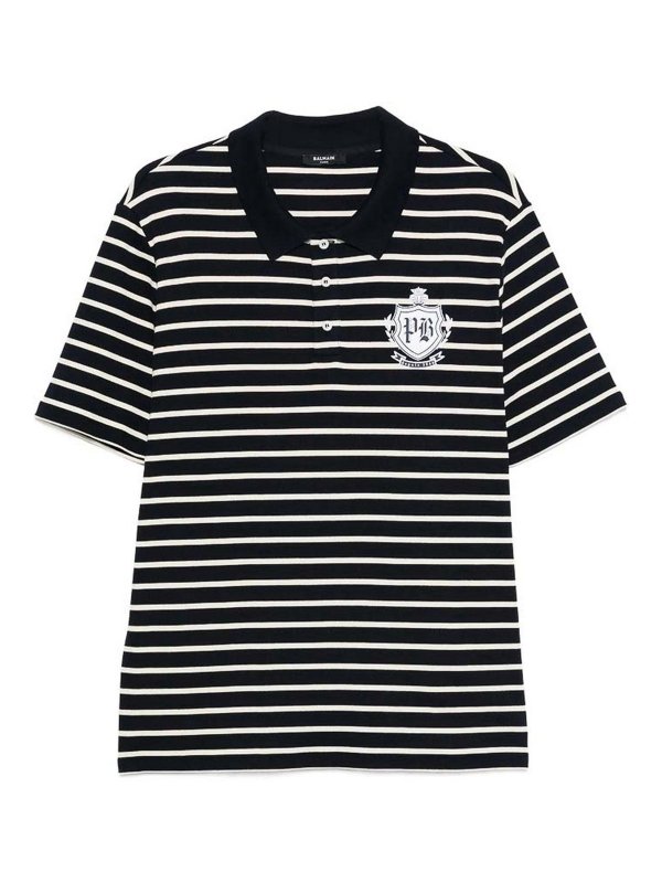 Balmain: Pull col rond - Pull Col Rond - Noir