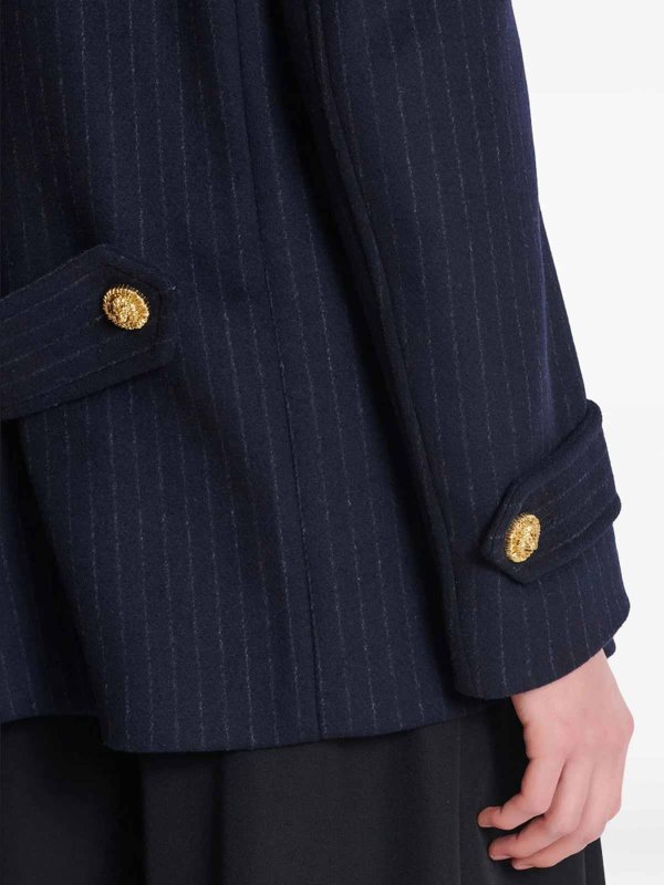 Balmain buy online Kurzer Mantel - Blau