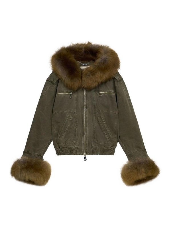 BLUMARINE: denim jacket - Outerwear