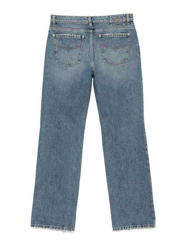 BLUMARINE: Jeans à jambe droite online - Jean Droit - Bleu