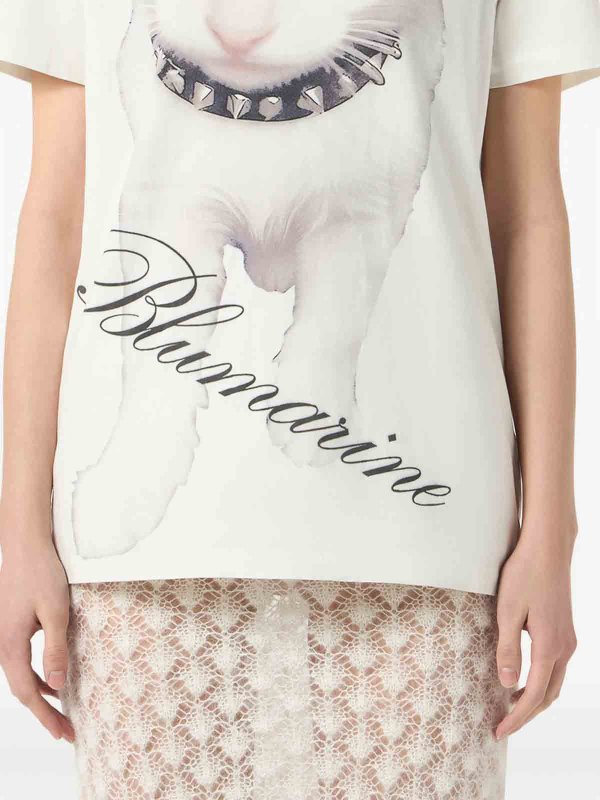 BLUMARINE: Tシャツ online - Tシャツ - 白