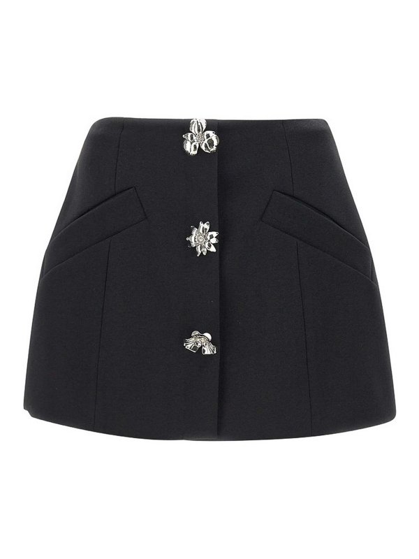 BLUMARINE: Minifaldas - Minifalda - Negro