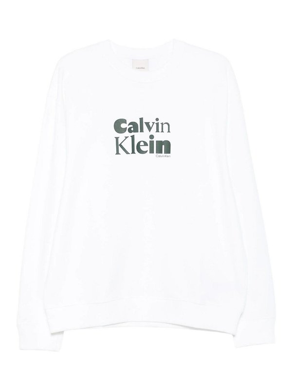 CALVIN KLEIN: Sweatshirts und Pullover - Sweatshirt - Weiß