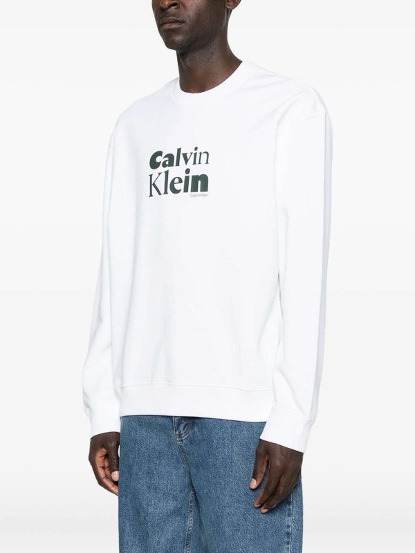 Sweatshirt - Weiß shop online: CALVIN KLEIN