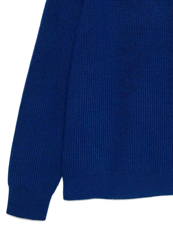 CALVIN KLEIN: Strickpullover mit Rundhalsausschnitt online - Rundhalspullover - Blau