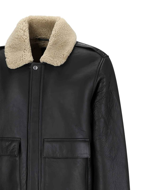 The Best Shops CALVIN KLEIN: Manteaux en cuir - Manteau En Cuir - Noir