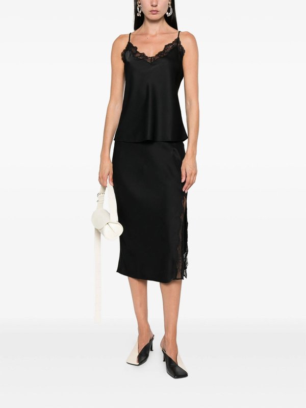 The Best Shops CALVIN KLEIN: Jupes midi et au genou - Jupe Midi - Noir