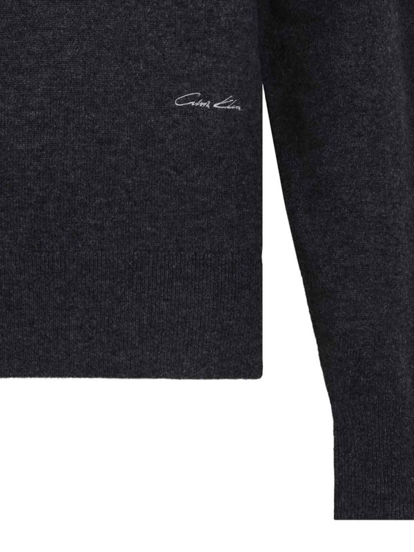 Suéter Cuello Redondo - Gris shop online: CALVIN KLEIN