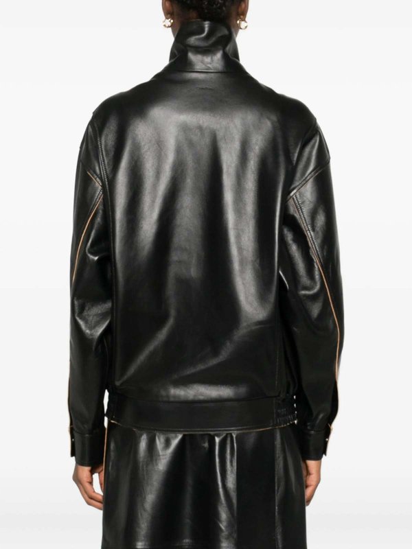 CALVIN KLEIN: Ledermäntel online - Ledermantel - Schwarz