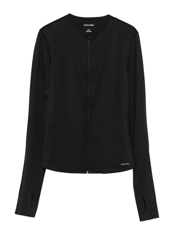 CALVIN KLEIN: Pull col rond - Pull Col Rond - Noir