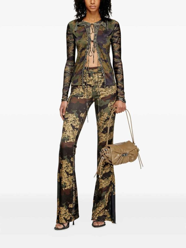 DIESEL: ベルボトムジーンズ online - フレアジーンズ - 緑