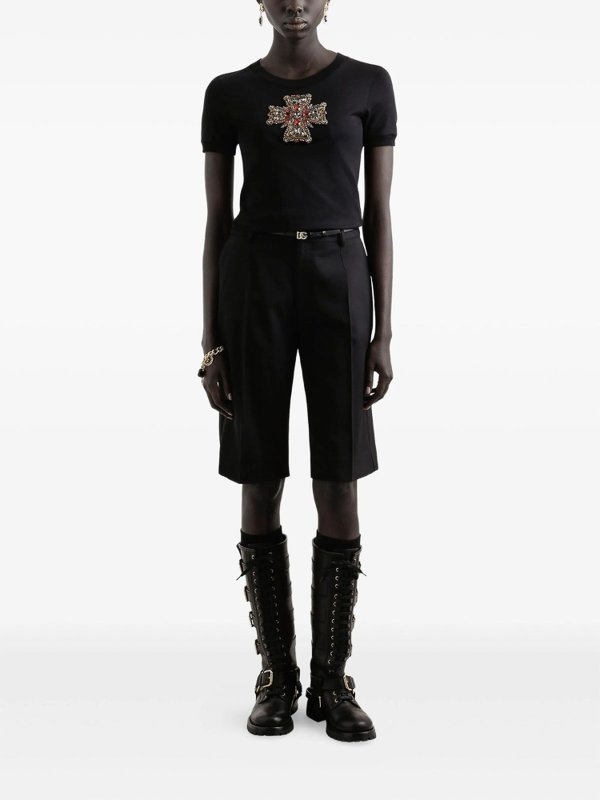 ショートパンツ - 黒 shop online: DOLCE & GABBANA