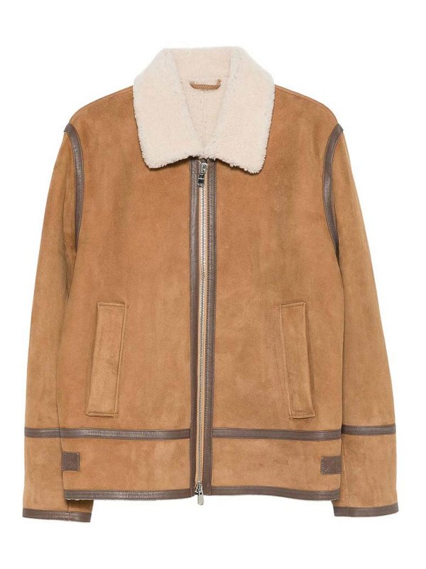 DONDUP: Lederjacken - Lederjacke - Braun