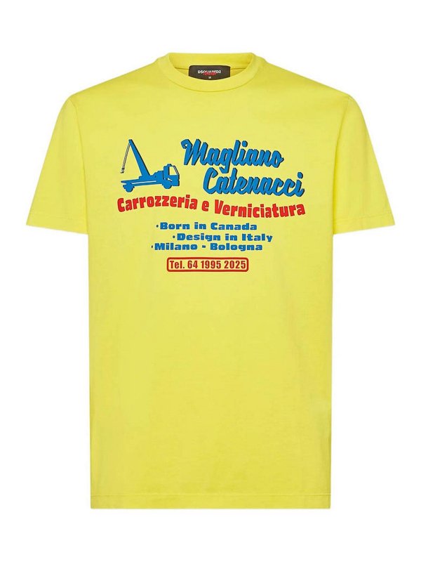DSQUARED2: Tシャツ - Tシャツ - イエロー