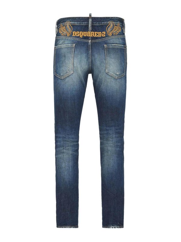 DSQUARED2: スキニージーンズ online - スキニージーンズ - ブルー