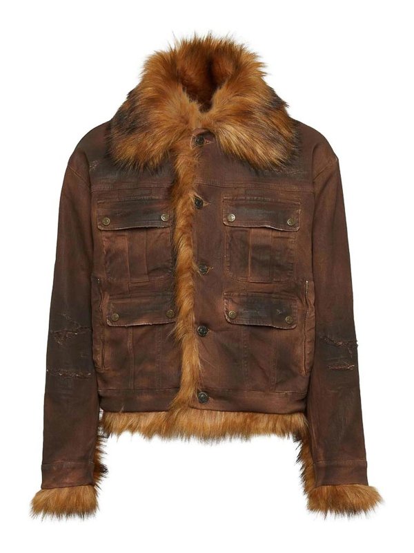 DSQUARED2: leather coats - Coat