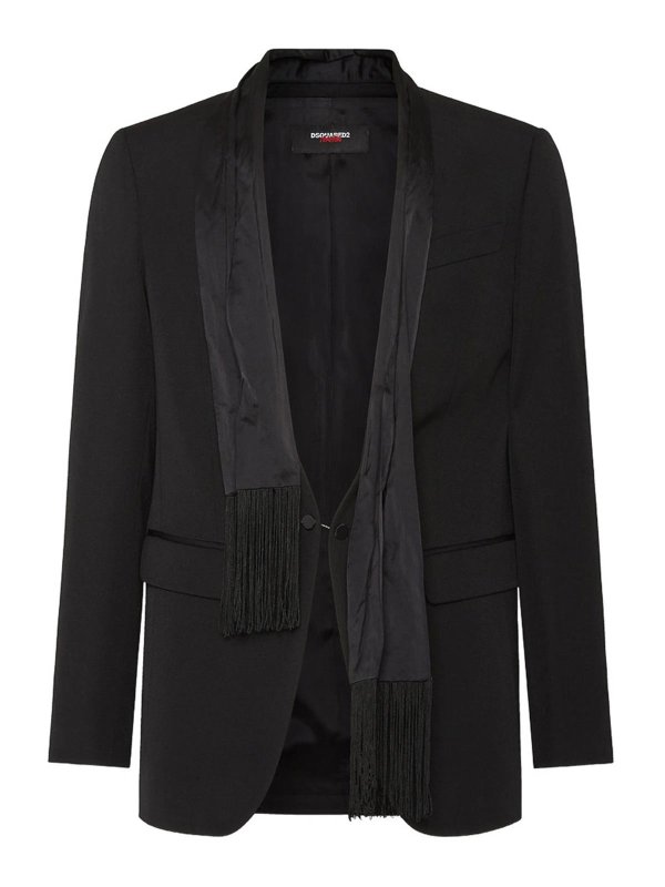 DSQUARED2: Chaquetas de sastrerìa - Blazer Elegante - Negro