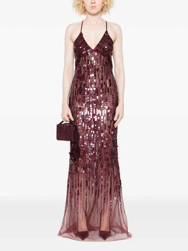 カクテルドレス - 赤 shop online: ELISABETTA FRANCHI