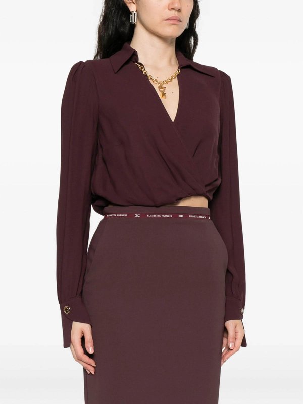 Hemd - Braun shop online: ELISABETTA FRANCHI