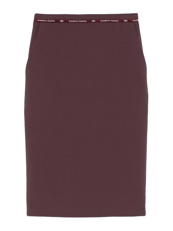 ELISABETTA FRANCHI: Knee length skirts & Midi - Skirt