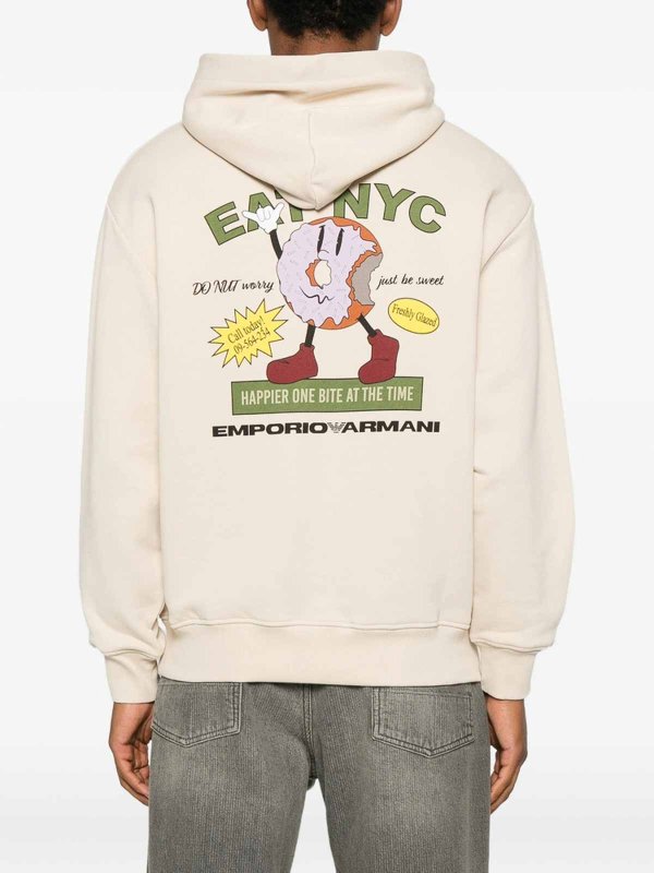 The Best Shops EMPORIO ARMANI: スウェット＆セーター - スウェットシャツ/セーター - ベージュ